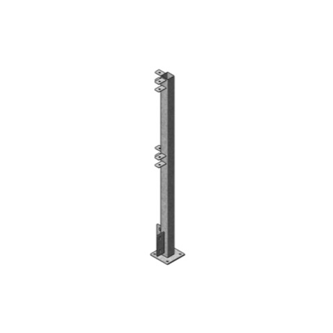 Poteaux d'angle pour garde-corps